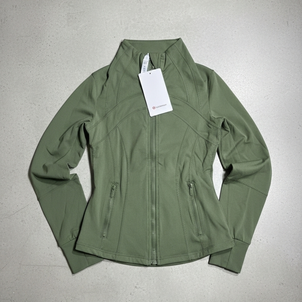 Lululemon Athletica Olive Green Crew Neck Sweater